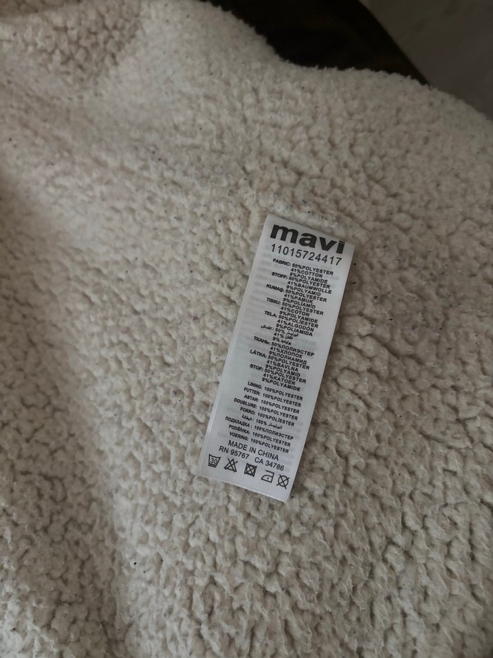 Mavi orijinal kadin haki parka - Görsel 4