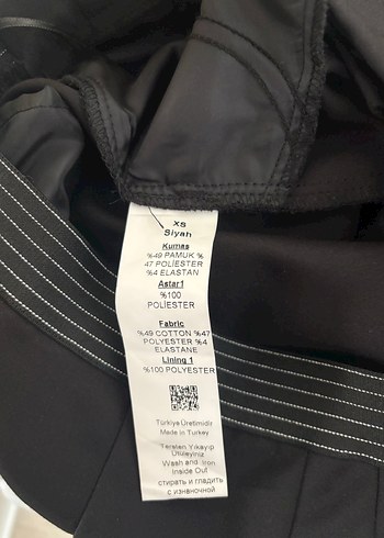 Kadin siyah kumaş pantolon - Görsel 5