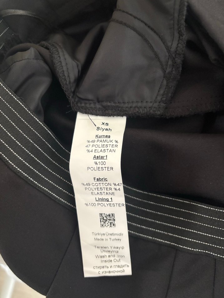 Kadin siyah kumaş pantolon - Görsel 5