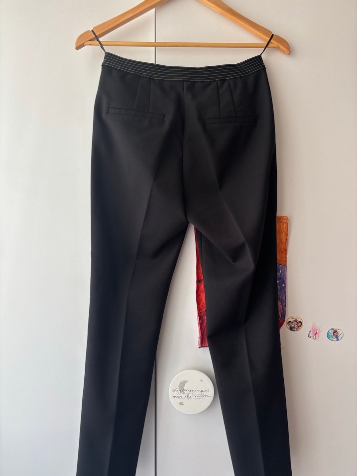 Kadin siyah kumaş pantolon - Görsel 3