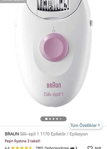 Braun silk epil 1 epilatör epilasyon 