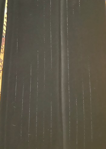 Eray Siyah Parlak Baskılı Kadın Palazzo Pantolon - Görsel 5