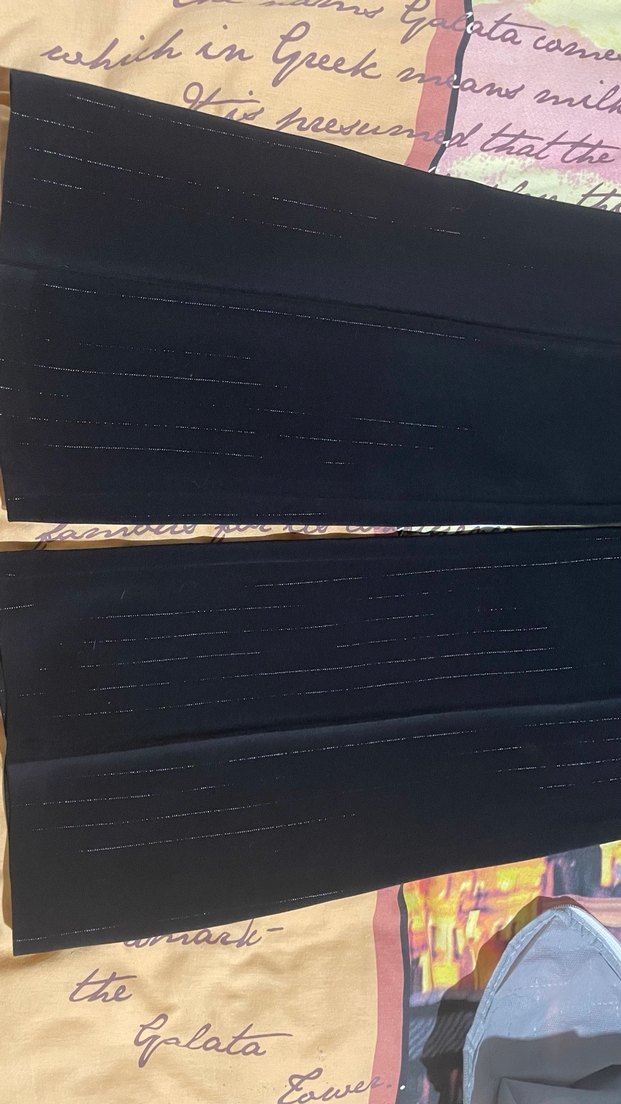 Eray Siyah Parlak Baskılı Kadın Palazzo Pantolon - Görsel 4