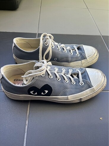 41,5 Beden gri Renk Comme de garcon Converse