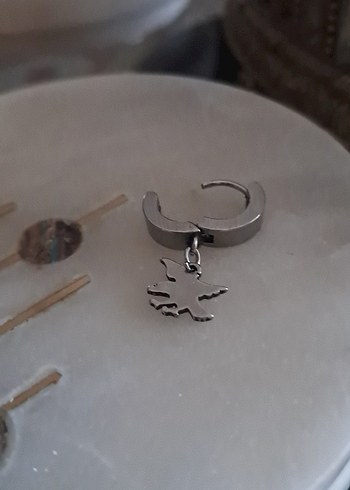 çelik erkek küpe - Görsel 3