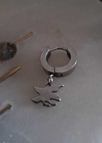 çelik erkek küpe - Görsel 4