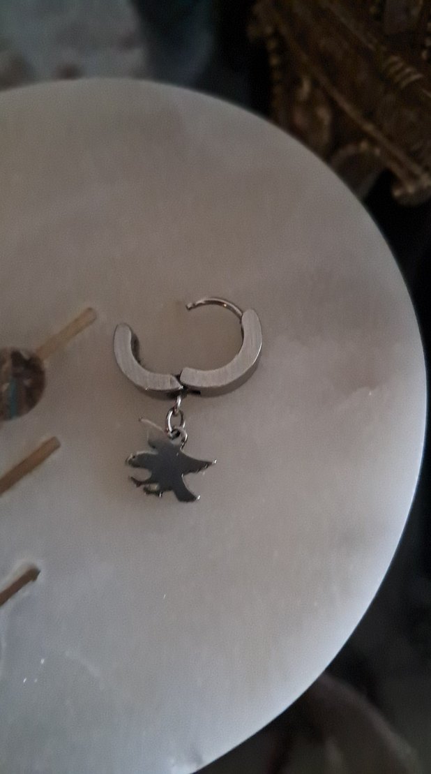 çelik erkek küpe - Görsel 2