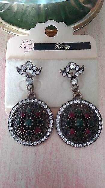 Beden çeşitli Renk Bronz küpe