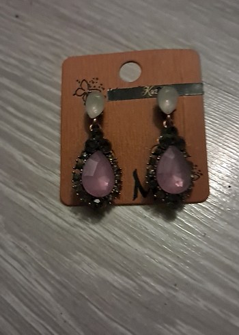 Accessorize Vintage Pembe Damla Tasli Sallantili Kupe