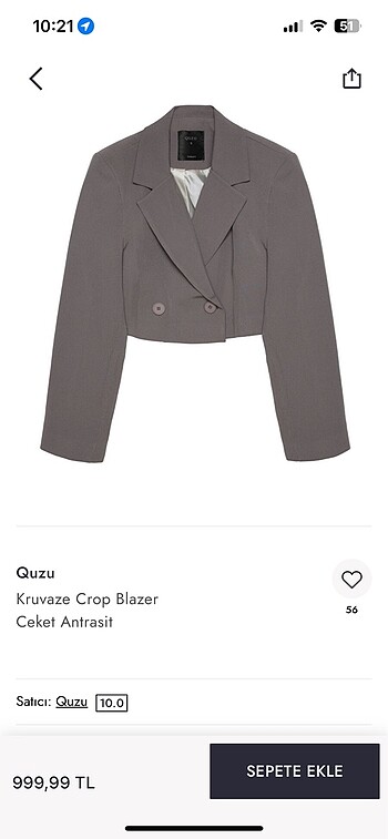 Quzu ceket