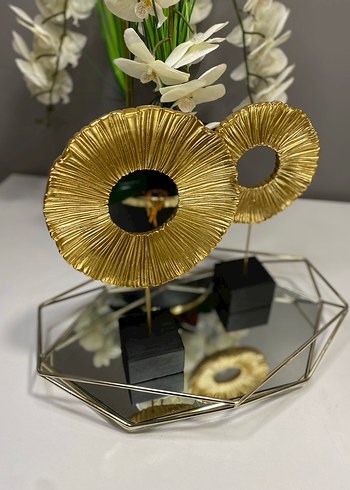 Altın Renkli Dekoratif halka Seti - Görsel 3