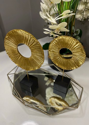 Altın Renkli Dekoratif halka Seti - Görsel 7