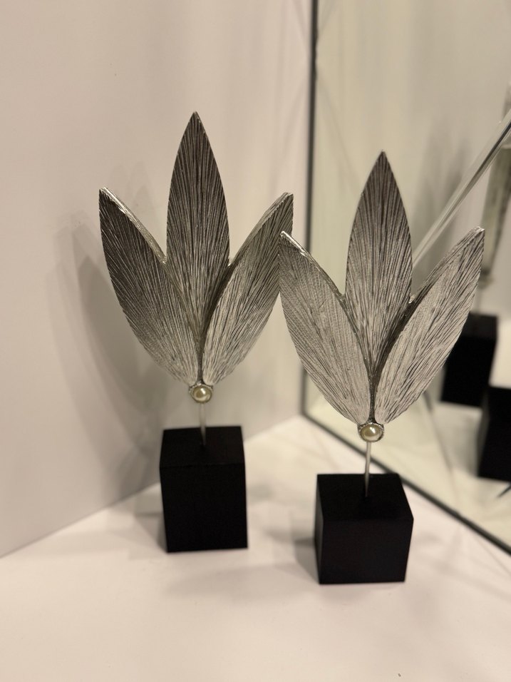 Gri Yaprak Figürleri Siyah Kaideli - Görsel 2