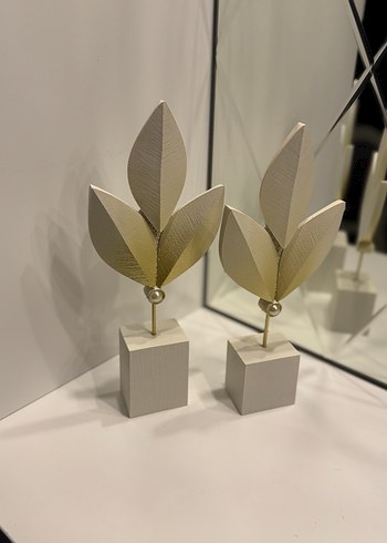 Altın Renkli Dekoratif Yaprak Figürleri - Görsel 3