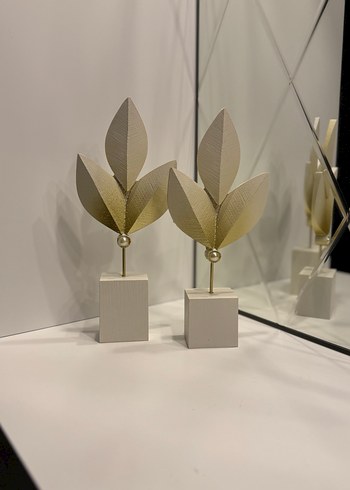 Altın Renkli Dekoratif Yaprak Figürleri - Görsel 4