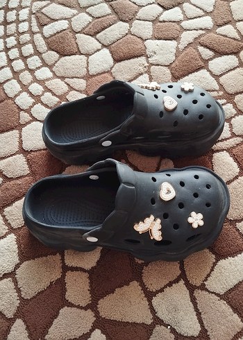 Crocs Siyah Tokalı Terlik