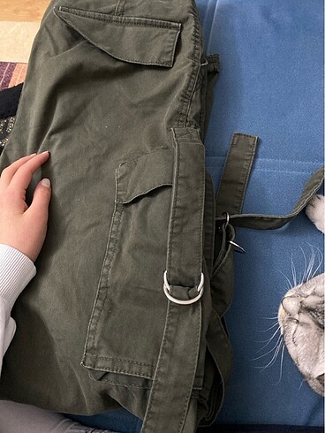 36 Beden haki Renk bershka kargo pantolon