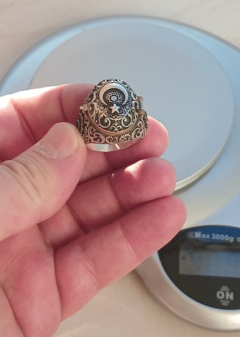 erkek gümüş yüzük - Görsel 3