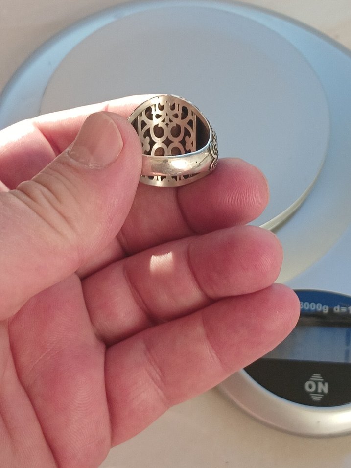 erkek gümüş yüzük - Görsel 2