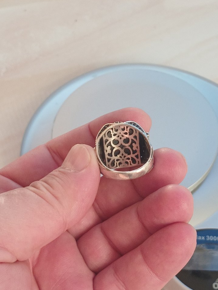 erkek gümüş yüzük - Görsel 4