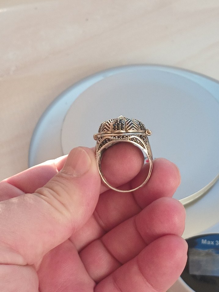 erkek gümüş yüzük - Görsel 3