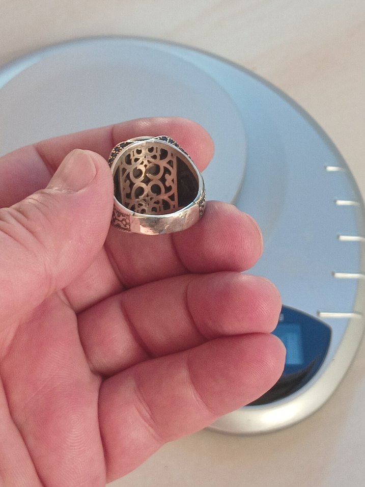 Erkek gümüş Yüzük - Görsel 4