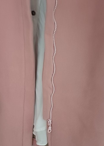 Pembe Midi Kadın Kaban - Görsel 5