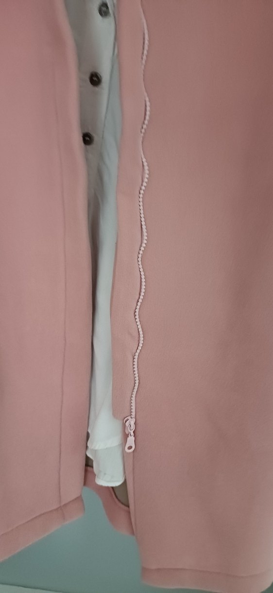 Pembe Midi Kadın Kaban - Görsel 5