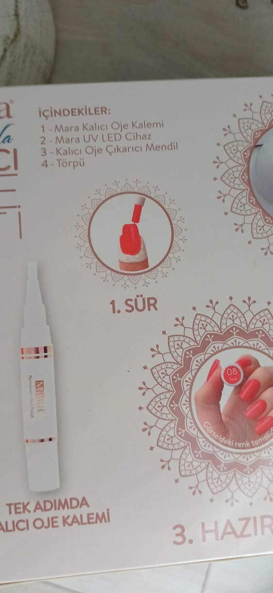 MaRa Tek Adımda Kalıcı Oje Seti Beyaz - Görsel 5