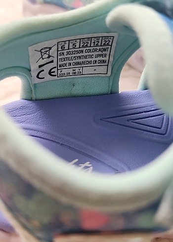 Kız Çocuk Mavi Velcro Bağcıklı Sneakers - Görsel 8