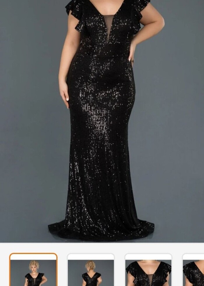 Balık model abiye elbise - Görsel 3