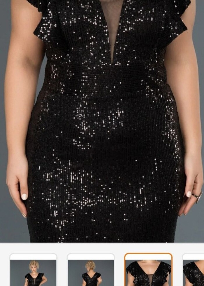 Balık model abiye elbise - Görsel 4