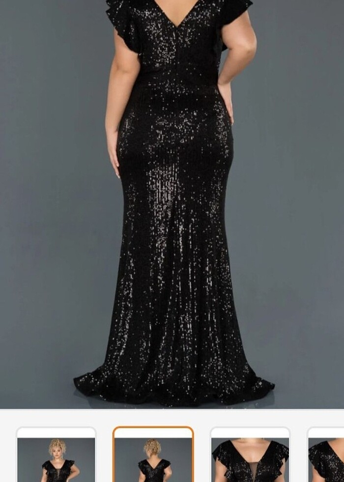 Balık model abiye elbise - Görsel 5