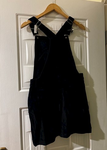 Siyah Kot Askılı Tulum - Görsel 2