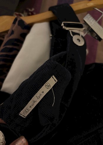 Siyah Kot Askılı Tulum - Görsel 3