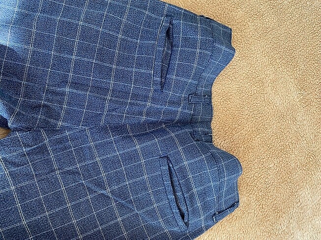 Az giyilmiş kumaş pantolon - Görsel 3