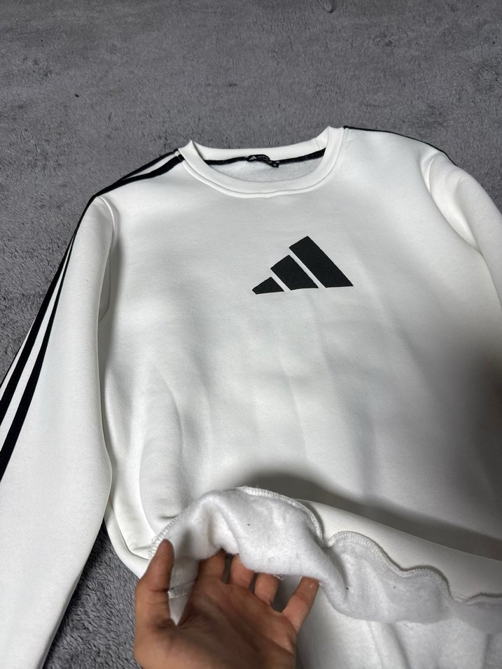 Erkek Beyaz Uzun Kollu Sweatshirt - Görsel 2