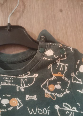 1 Yaş Beden yeşil Renk erkek çocuk tulum