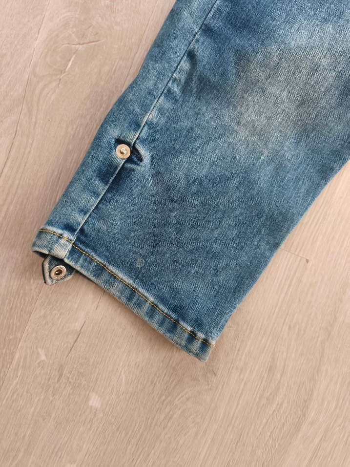 Mavi Kot Şort - Görsel 2