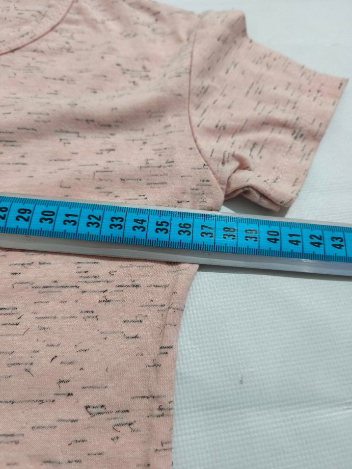 Kız Çocuk Pembe Kısa Kollu Baskılı Tişört - Görsel 4