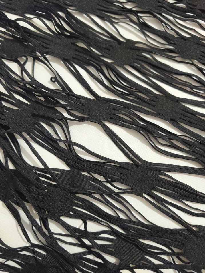 Siyah Örgü Midi Kadın Pareo - Görsel 2