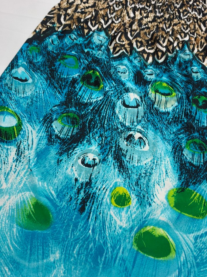 Renkli Piliseli Turkuaz Bohem plaj elbisesi - Görsel 2