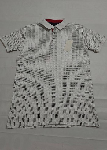 Düğmeli Beyaz Erkek Polo Tişört - Görsel 5