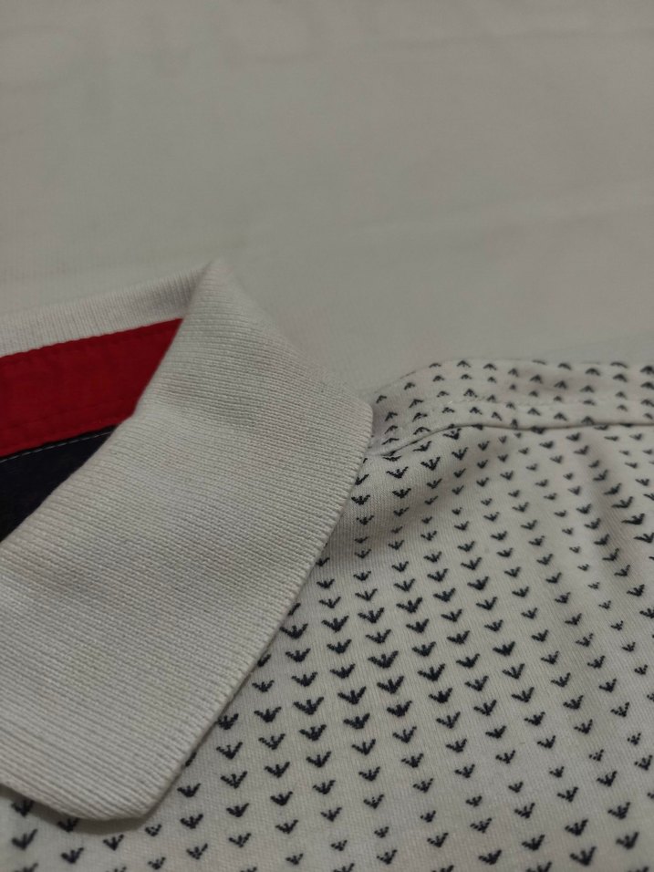 Düğmeli Beyaz Erkek Polo Tişört - Görsel 2