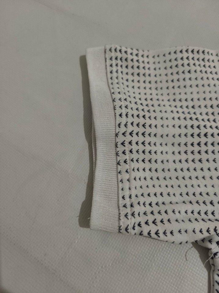 Düğmeli Beyaz Erkek Polo Tişört - Görsel 3