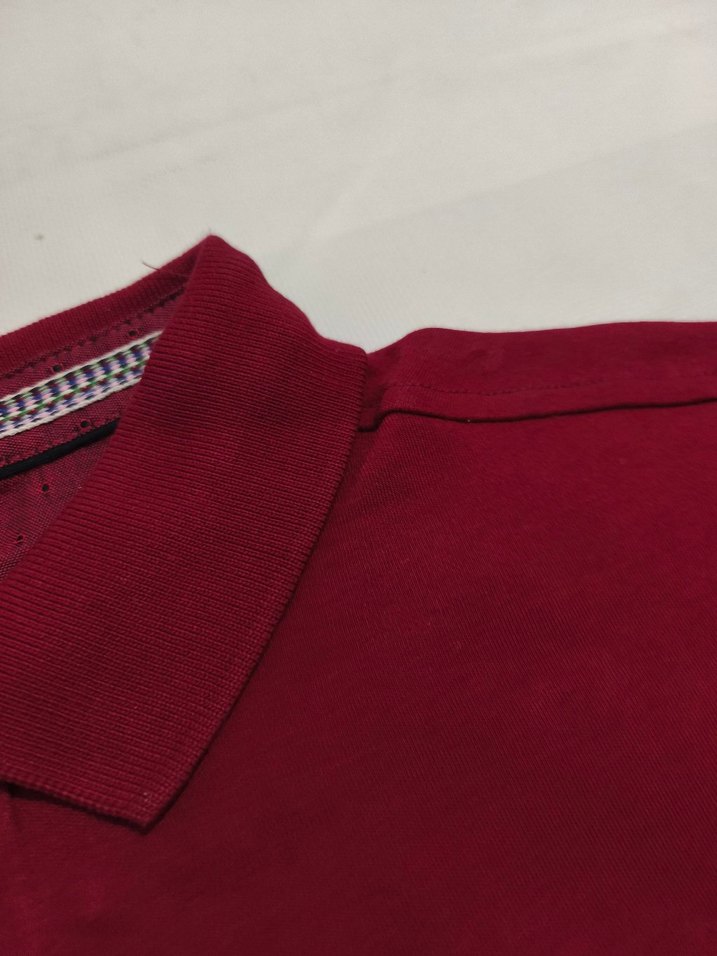 Bordo Kısa Kollu Erkek Polo Tişört - Görsel 2