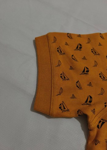 Baskılı Kısa Kollu Polo Tişört - Görsel 4