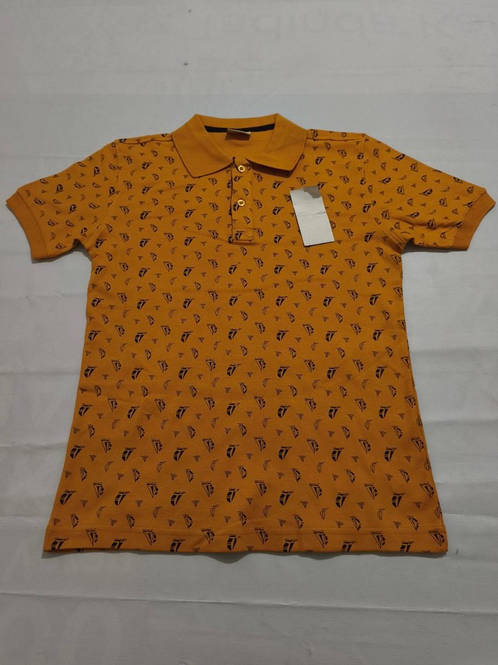 Baskılı Kısa Kollu Polo Tişört - Görsel 5