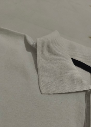 Erkek Beyaz Kısa Kollu Polo Tişört - Görsel 2