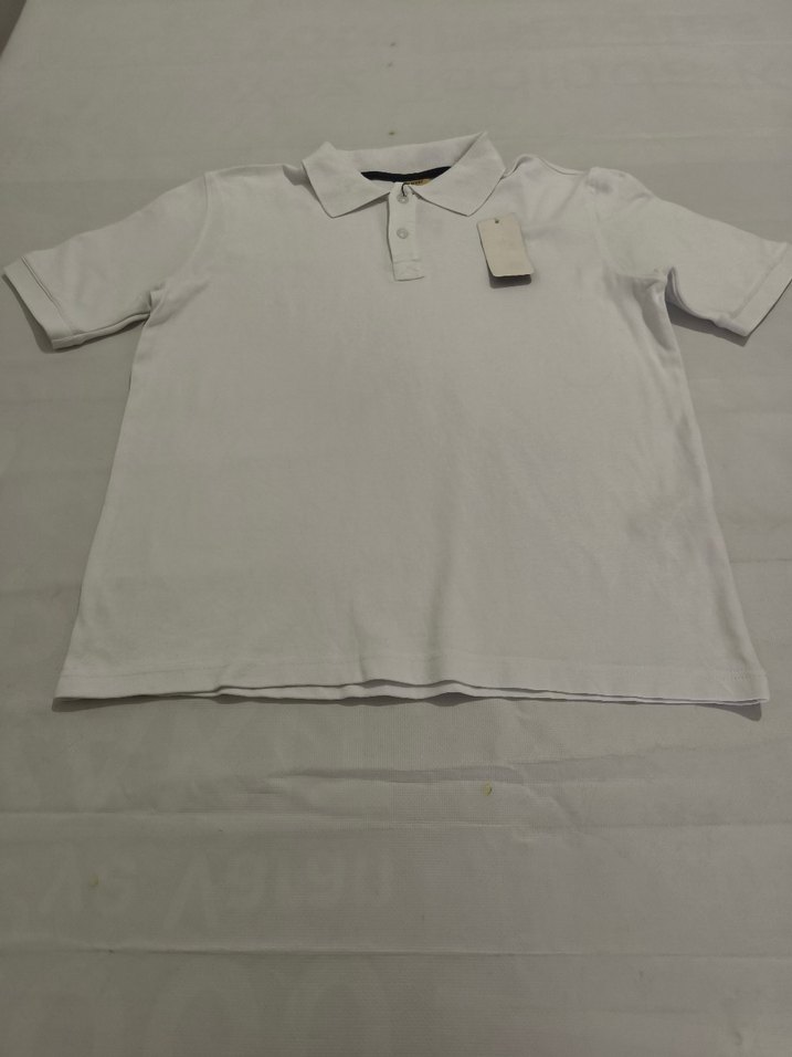 Erkek Beyaz Kısa Kollu Polo Tişört - Görsel 4